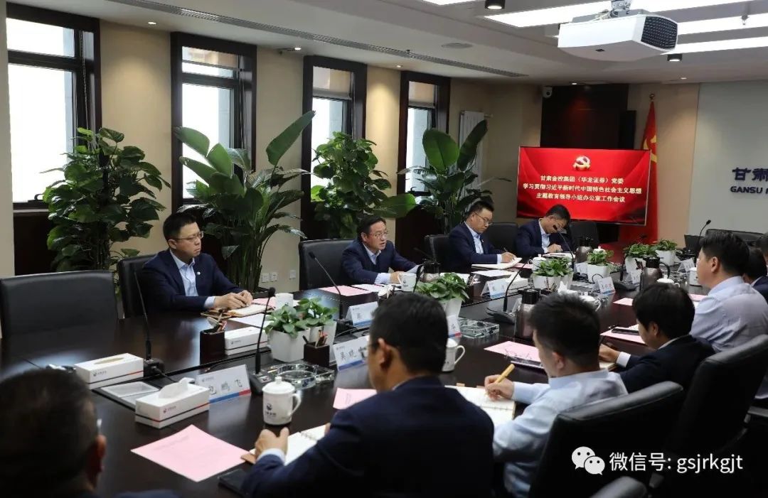 必赢官方(中国)总部（华龙证券）党委主题教育领导小组办公室召开第二次工作会议